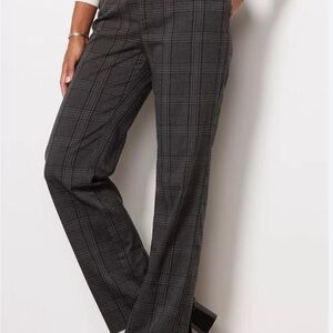 Sanctuary soho plaid trouser pants straight leg size 25